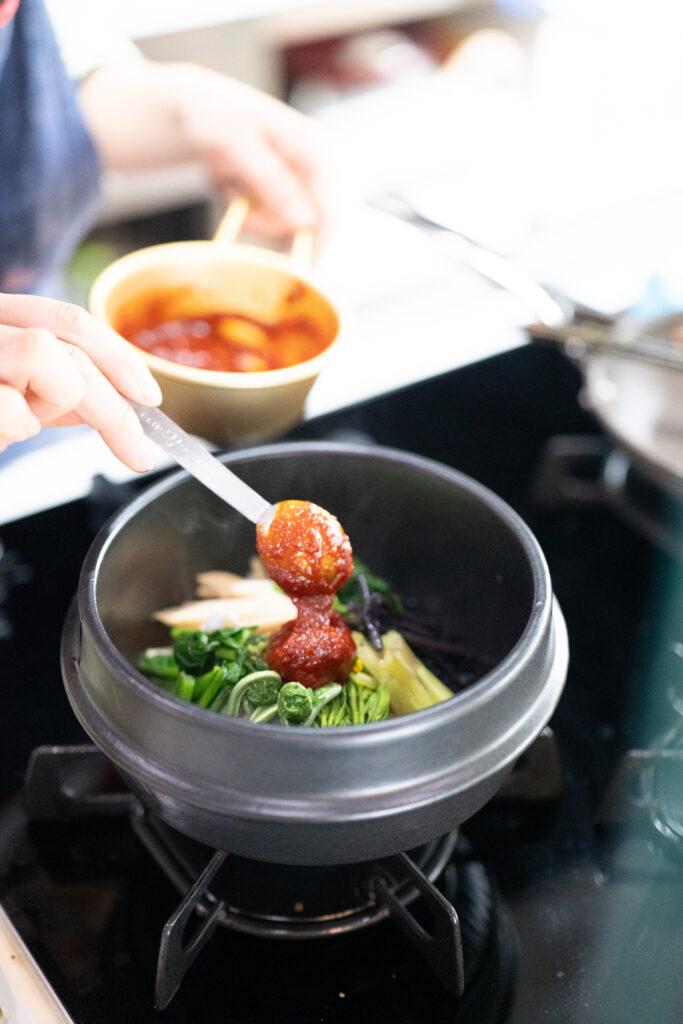 ヘルシーに野菜とたっぷり食べられるビビンバ