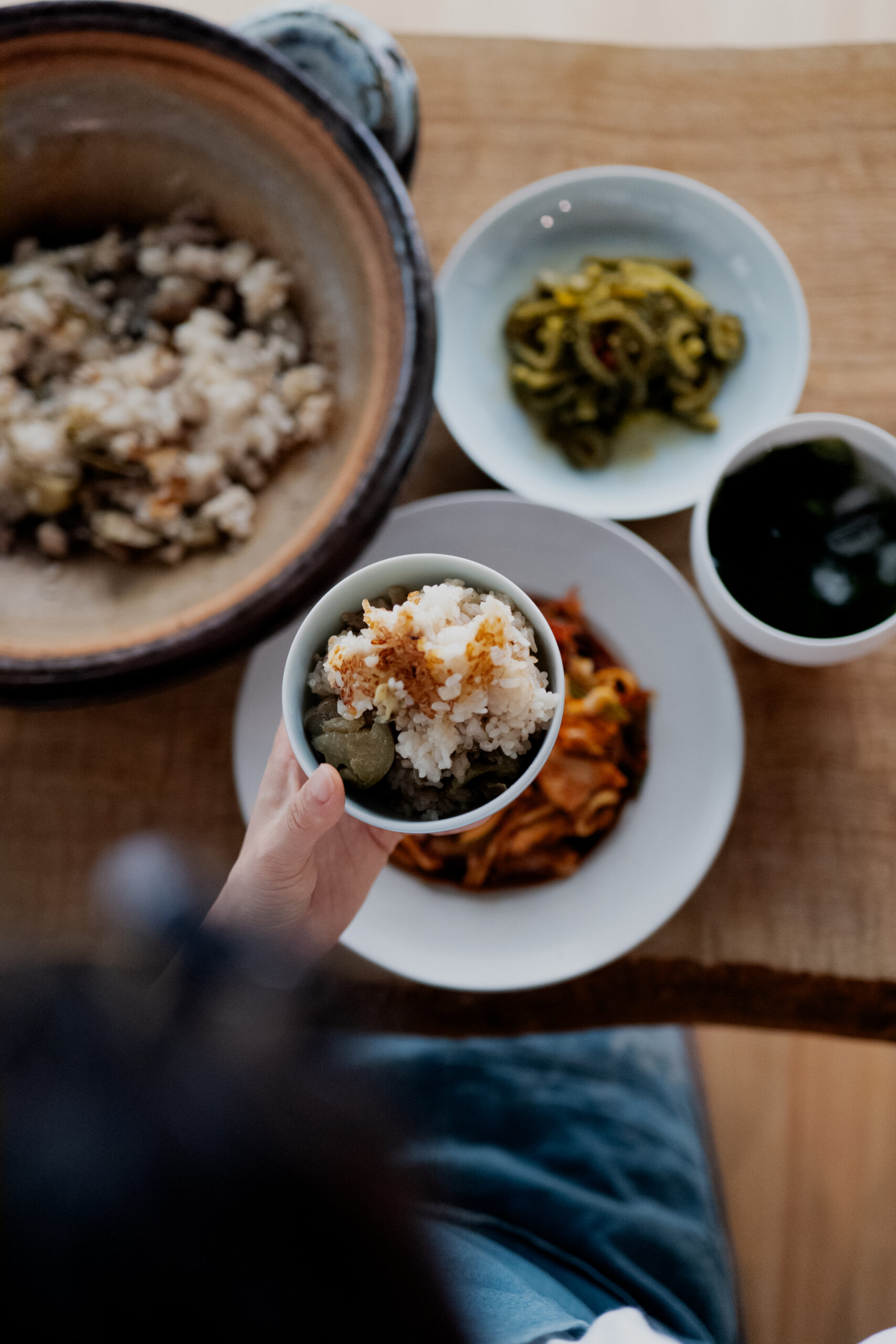 土鍋で炊いたご飯のおこげ